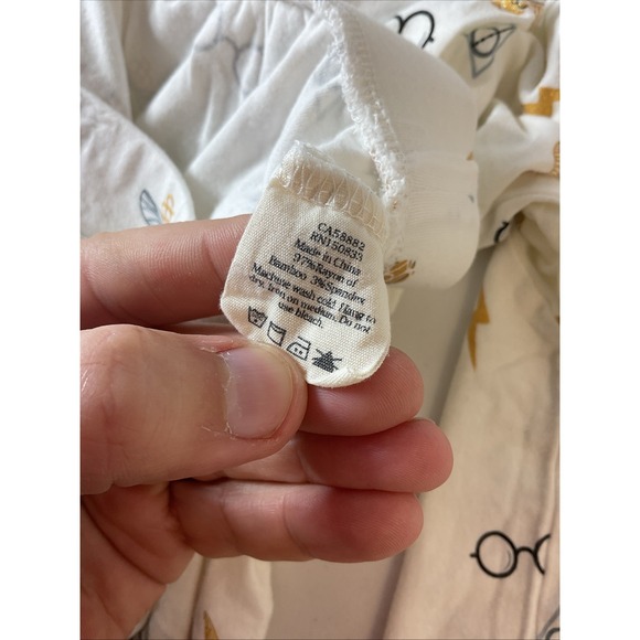 Kyte Baby Women's M Adult Harry Potter Jogger Pajama Set Pjs White Bamboo - Picture 5 of 11